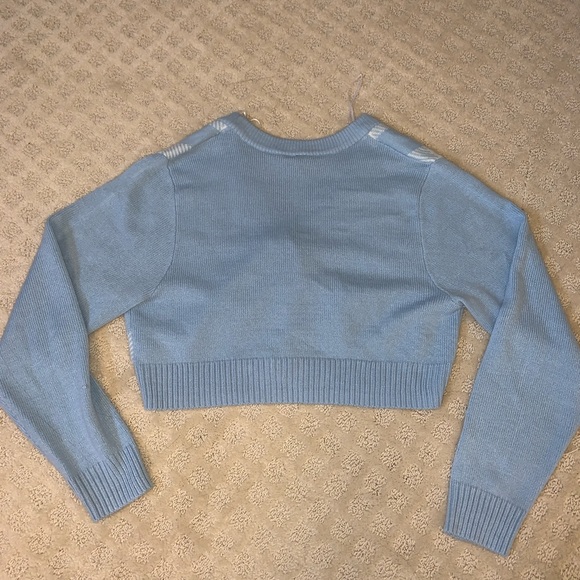 H&M Light Blue Cardigan Sweater Size Small - Picture 2 of 3